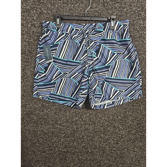 RedSand Perry Ellis Swim Trunks Men's Size Large Shorts Blue  Pockets NWT (STAIN - Picture 2 of 7